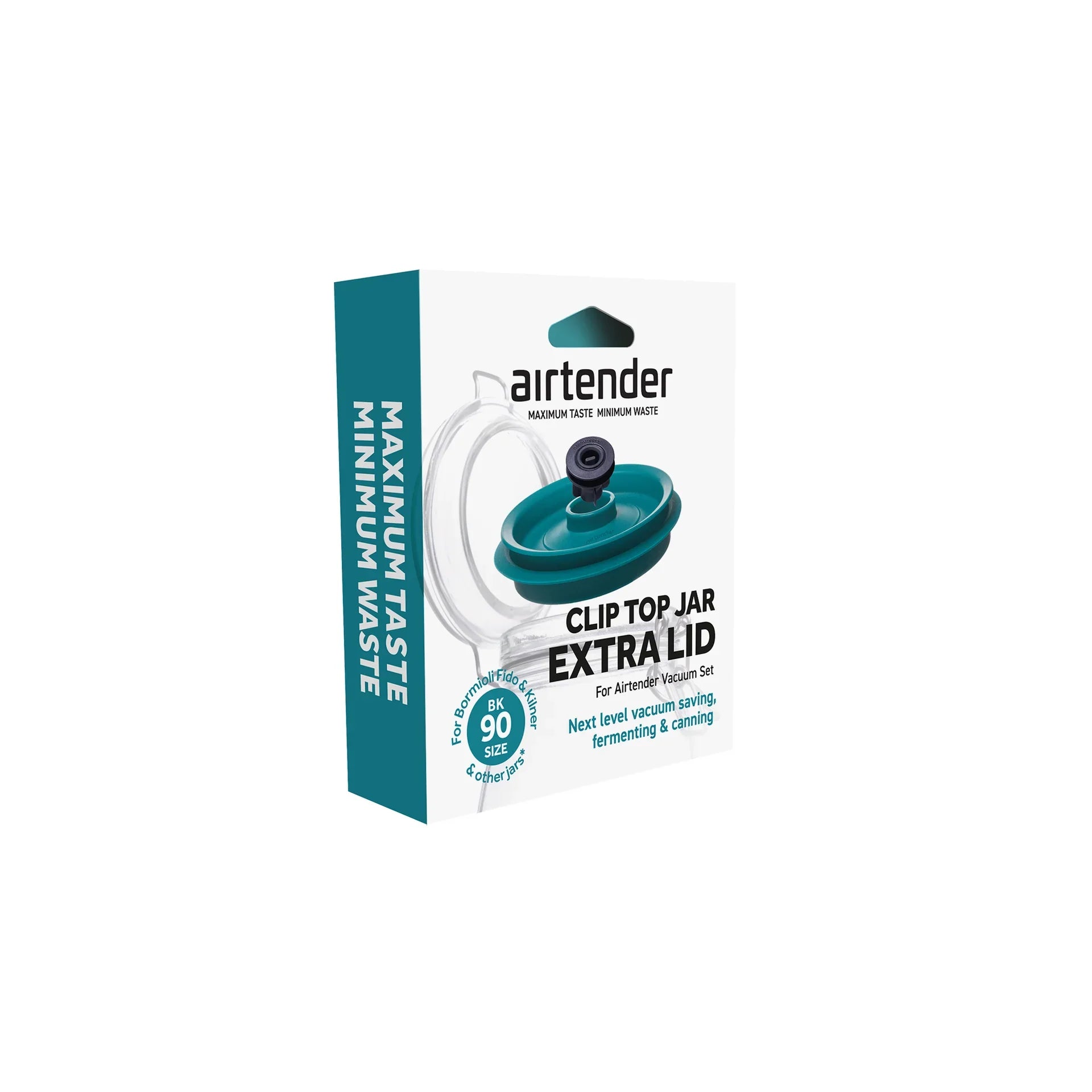 Airtender Clip Top Jar Vacuum Lid BK90 Set of 1